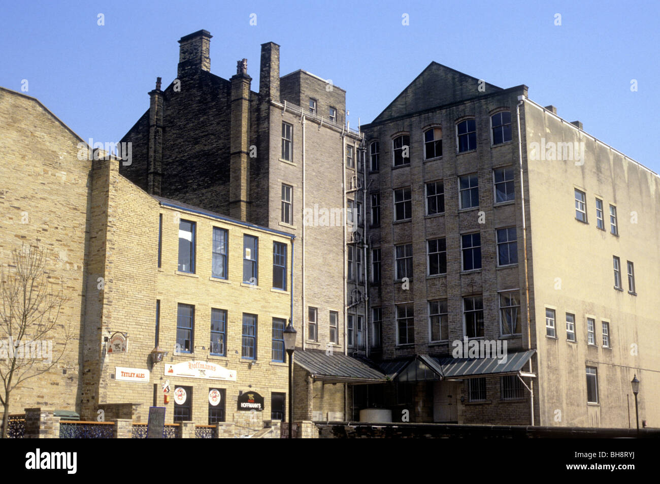 Bradford, Yorkshire, Little Germany old Industrial buildings architecture manufacture manufacturing industry cloth trade English Stock Photo