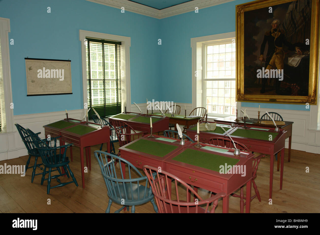 AJD64034, Dover, DE, Delaware, Old State House Building, Historic Downtown District Stock Photo