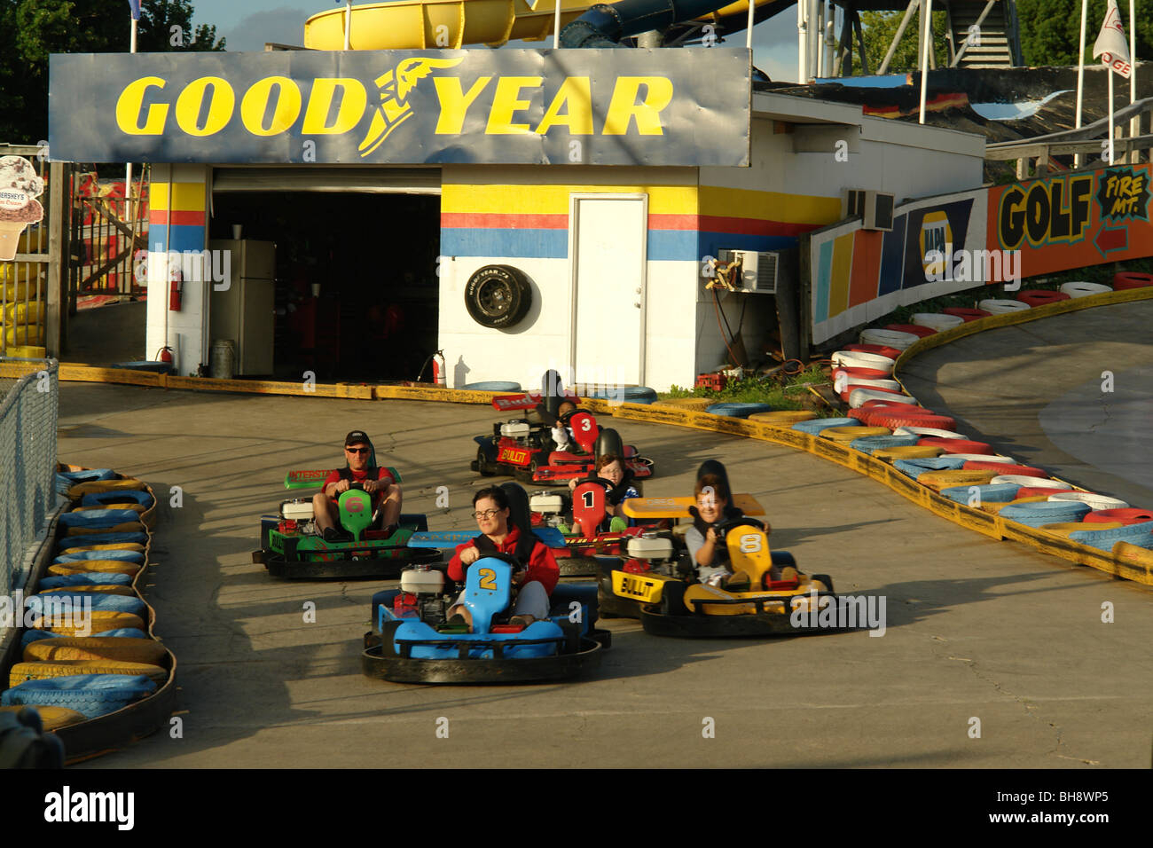 AJD64070, Lewes, DE, Delaware, Midway Speedway, gokart racing Stock