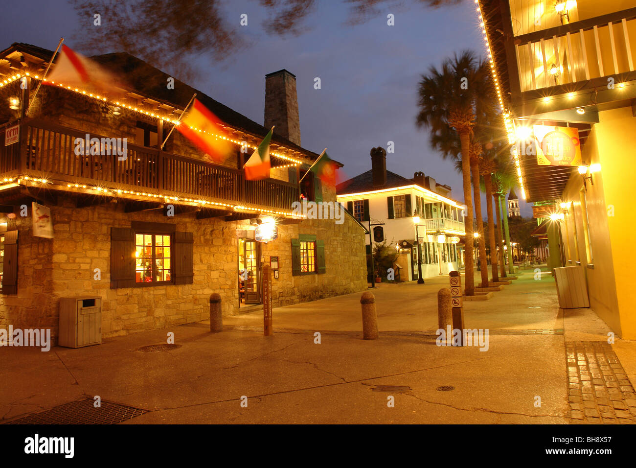 AJD64651, St. Augustine, FL, Florida, Old City, evening Stock Photo