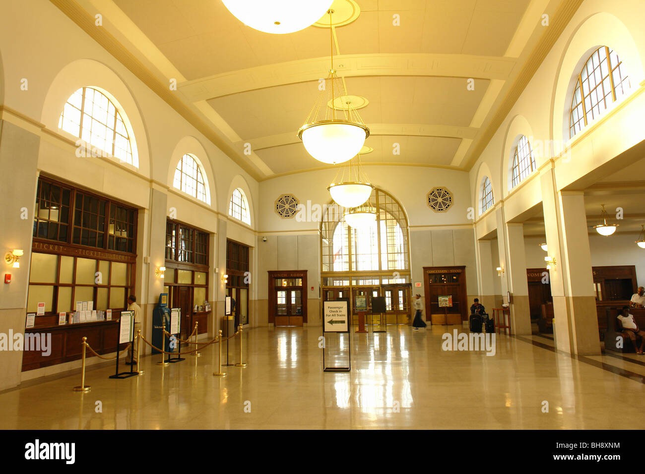 AJD64242, Greensboro, NC, North Carolina, Downtown, Train Station, Southern Railway, interior