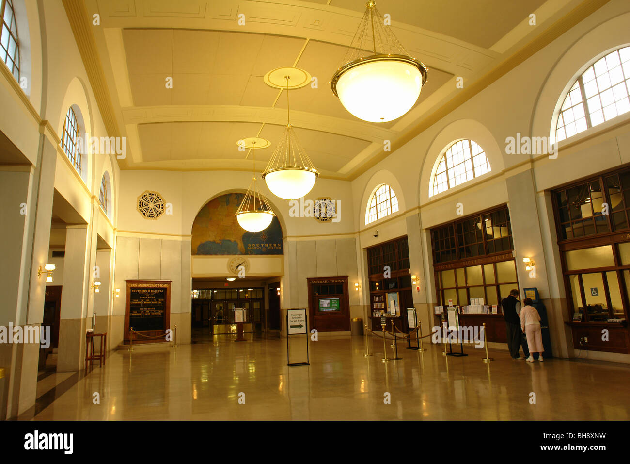 AJD64243, Greensboro, NC, North Carolina, Downtown, Train Station, Southern Railway, interior