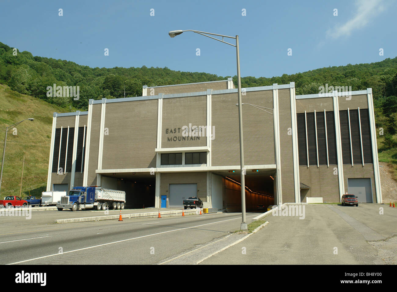 AJD64863, WV,  West Virginia, East River Mountain Tunnel, I-77 Stock Photo