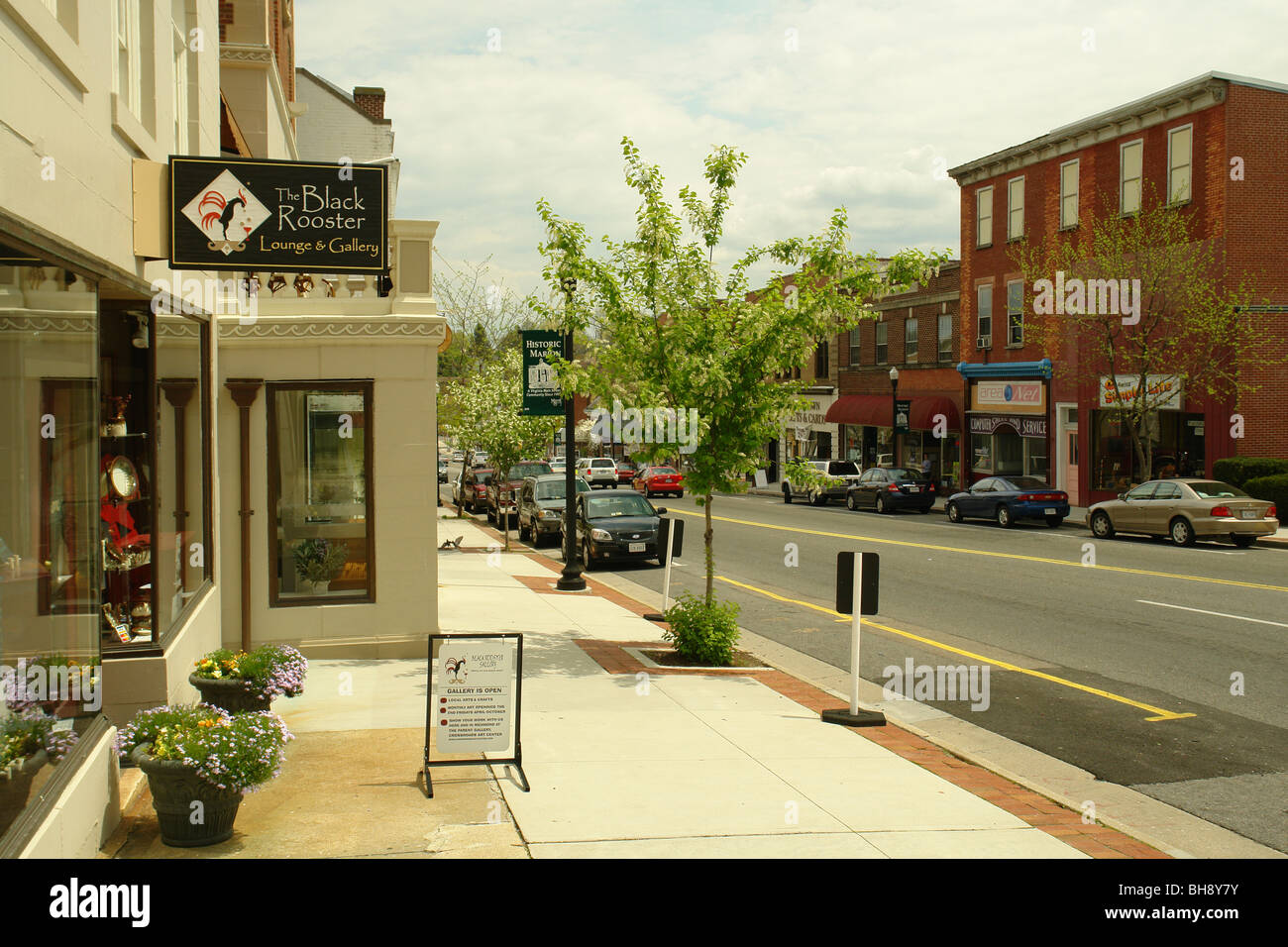 AJD64349, Marion, VA, Virginia, downtown, Historic Marion, mainstreet Stock Photo