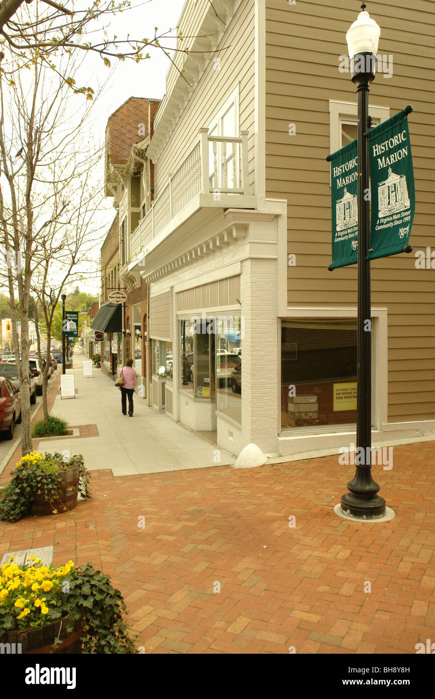 AJD64352, Marion, VA, Virginia, downtown, Historic Marion, mainstreet