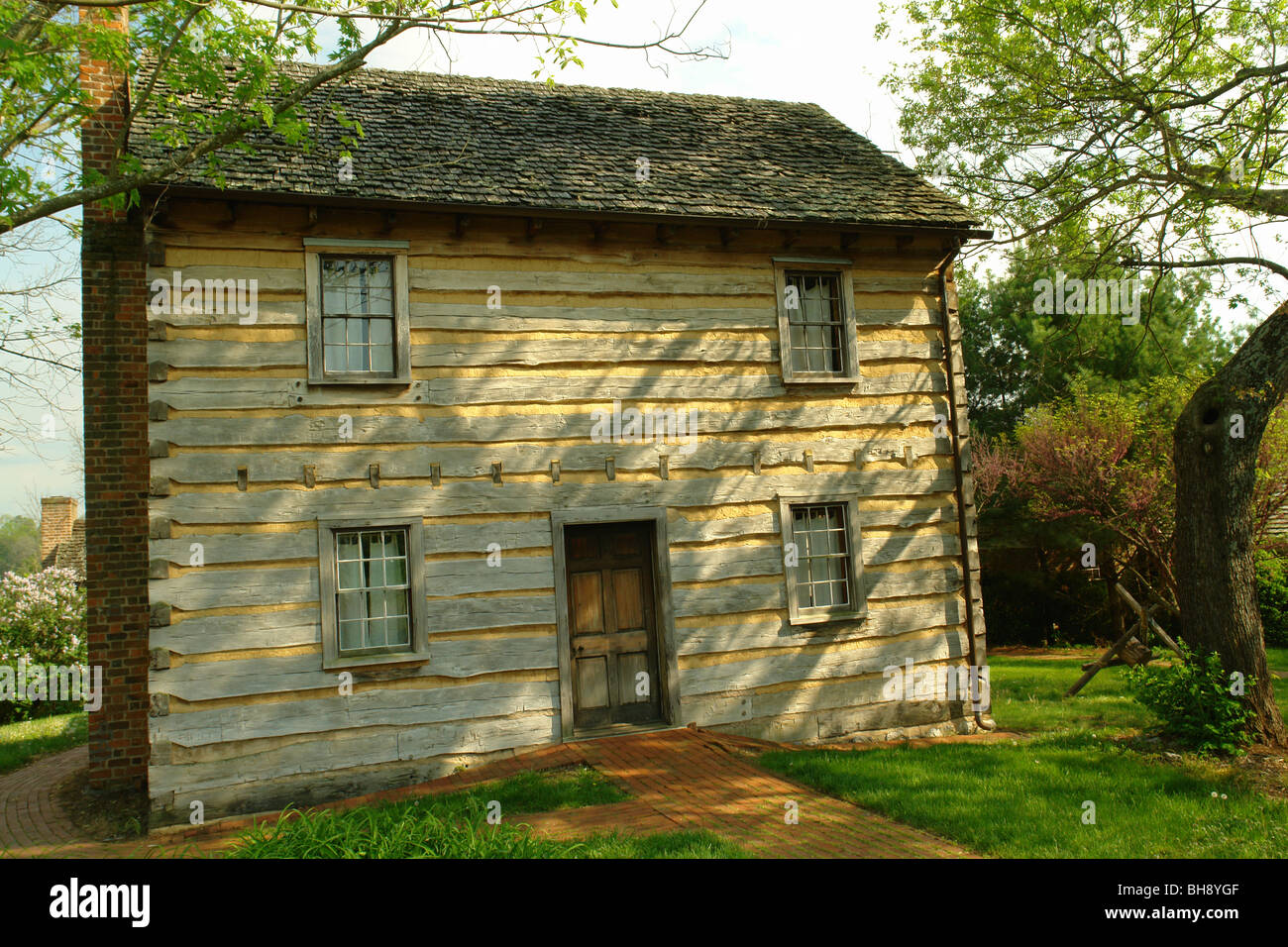AJD64400, Piney Flats, TN, Tennessee, Rocky Mount State Historic Museum, house Stock Photo