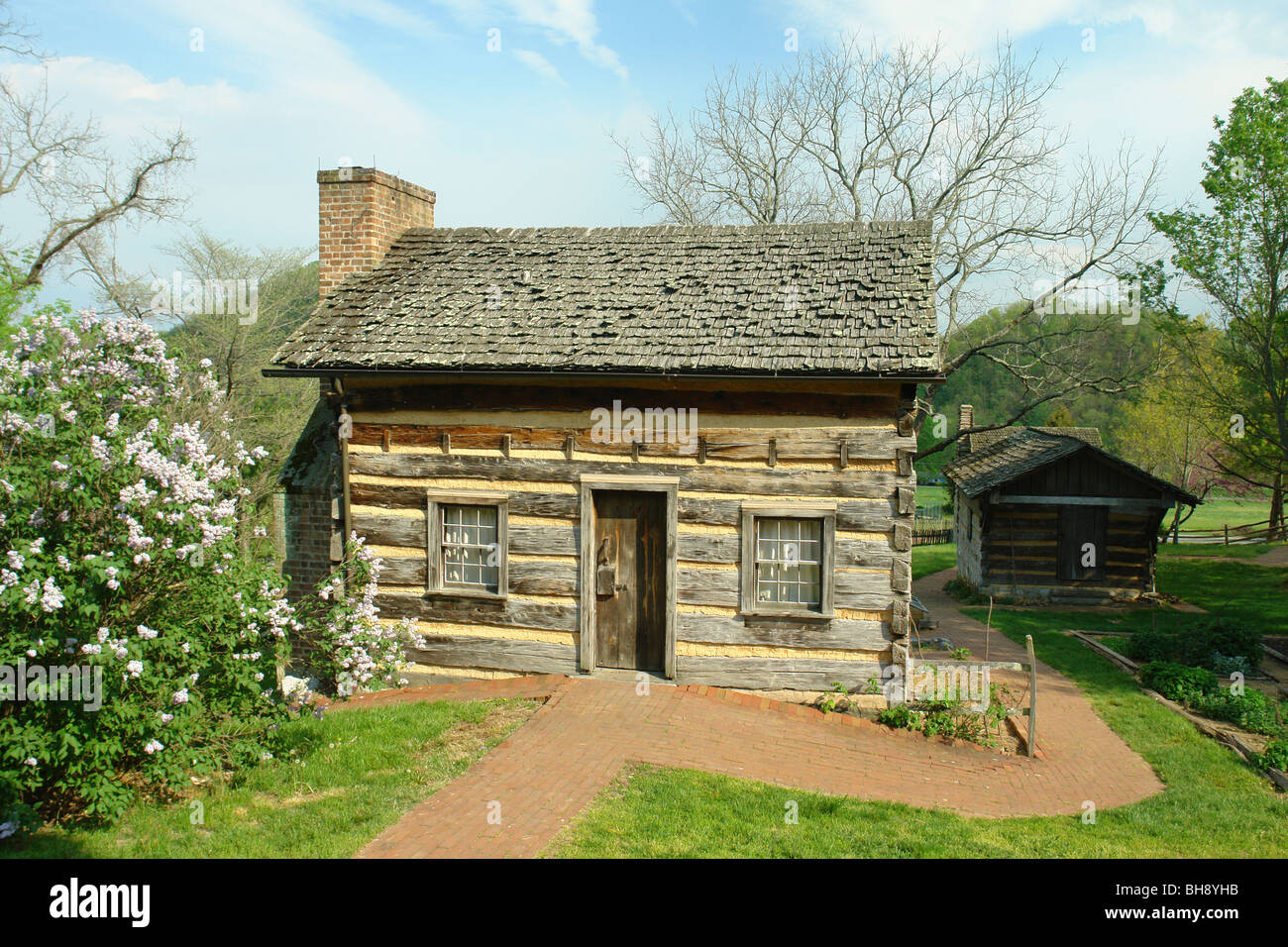 AJD64403, Piney Flats, TN, Tennessee, Rocky Mount State Historic Museum, house Stock Photo