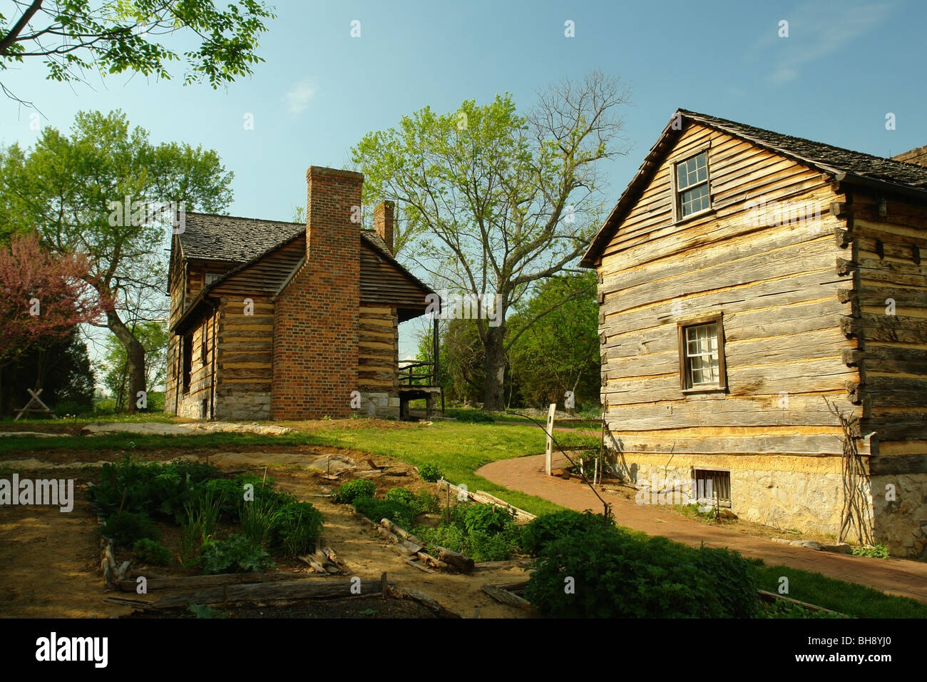 AJD64405, Piney Flats, TN, Tennessee, Rocky Mount State Historic Museum, house Stock Photo