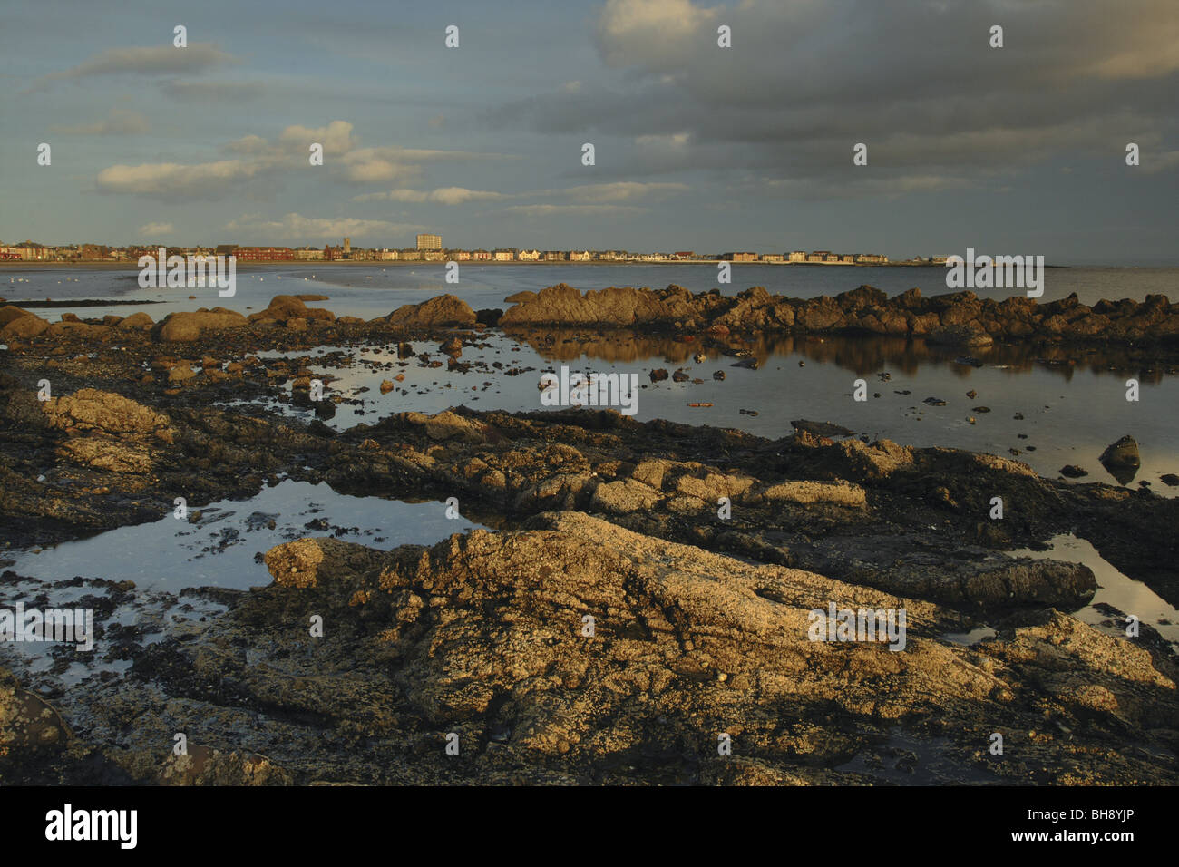 looking towards Saltcoats from Ardrossan South Beach on the Ayrshire