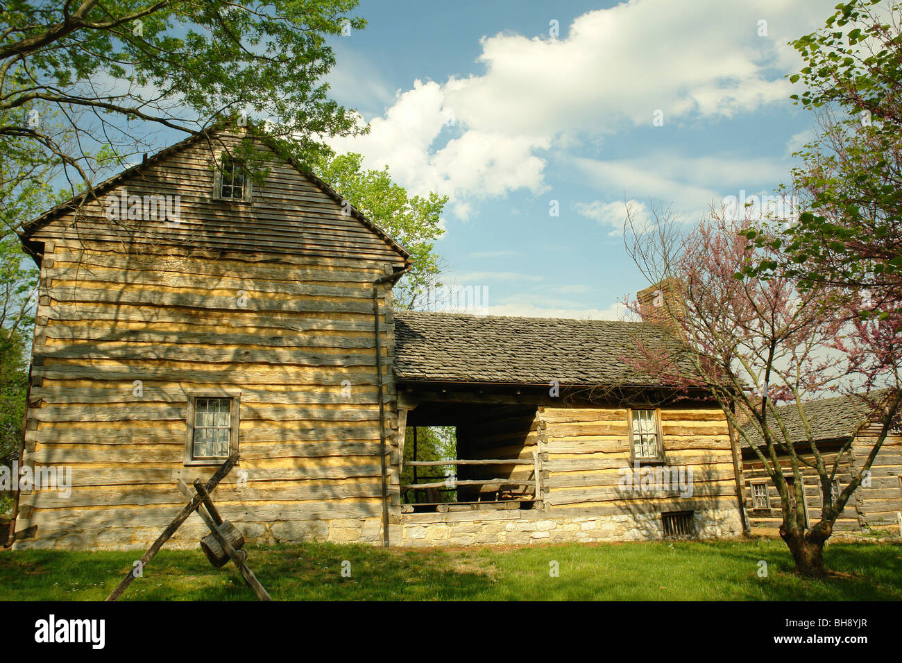 AJD64408, Piney Flats, TN, Tennessee, Rocky Mount State Historic Museum, house Stock Photo