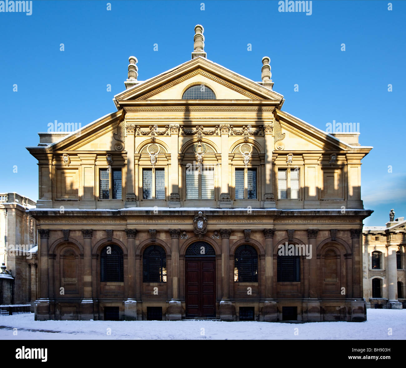 Sheldonian Theatre in Winter, Oxford Stock Photo