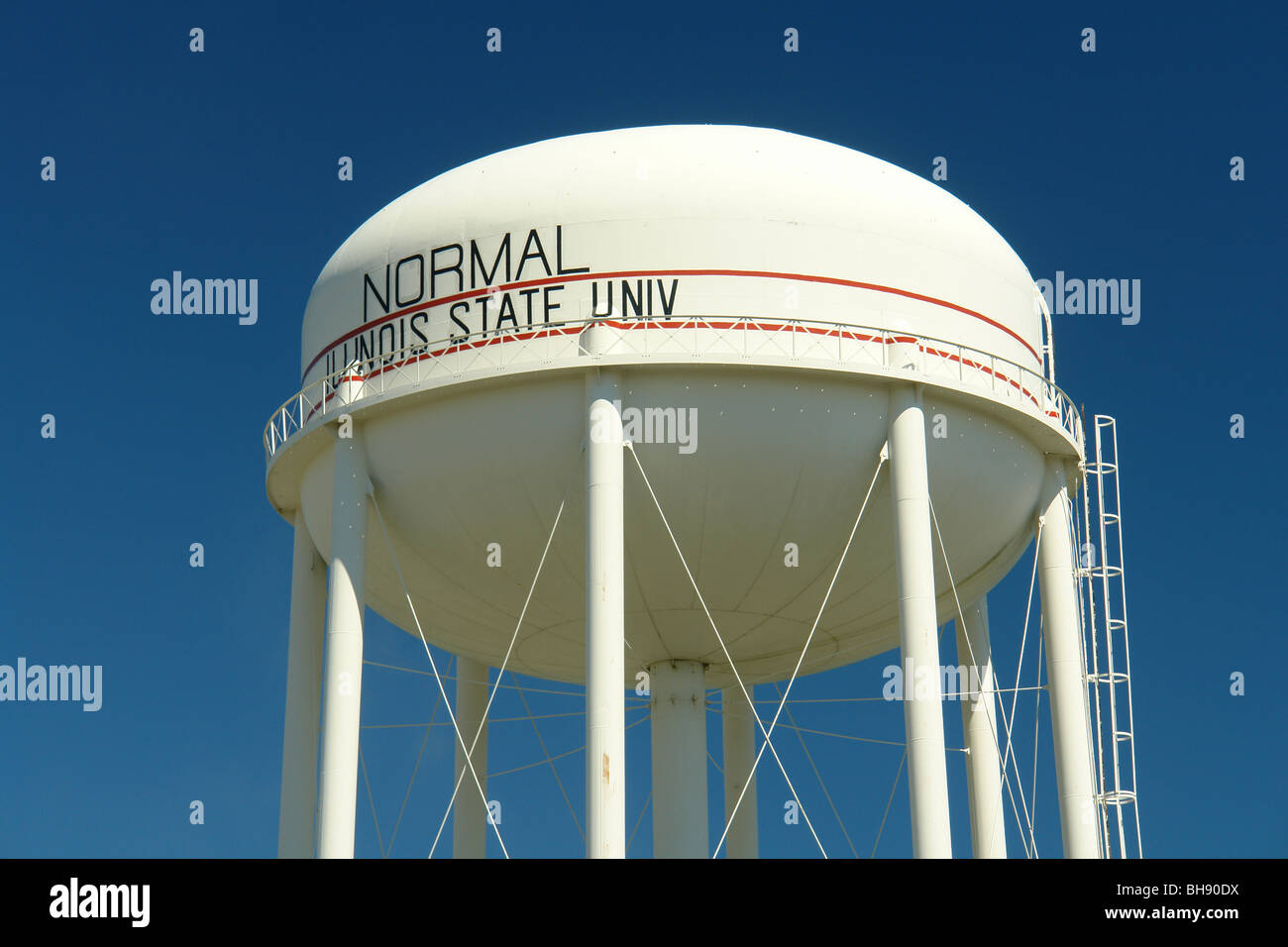 AJD64984, Normal, IL, Illinois, Water Storage Tank, tower, Illinois State University Stock Photo