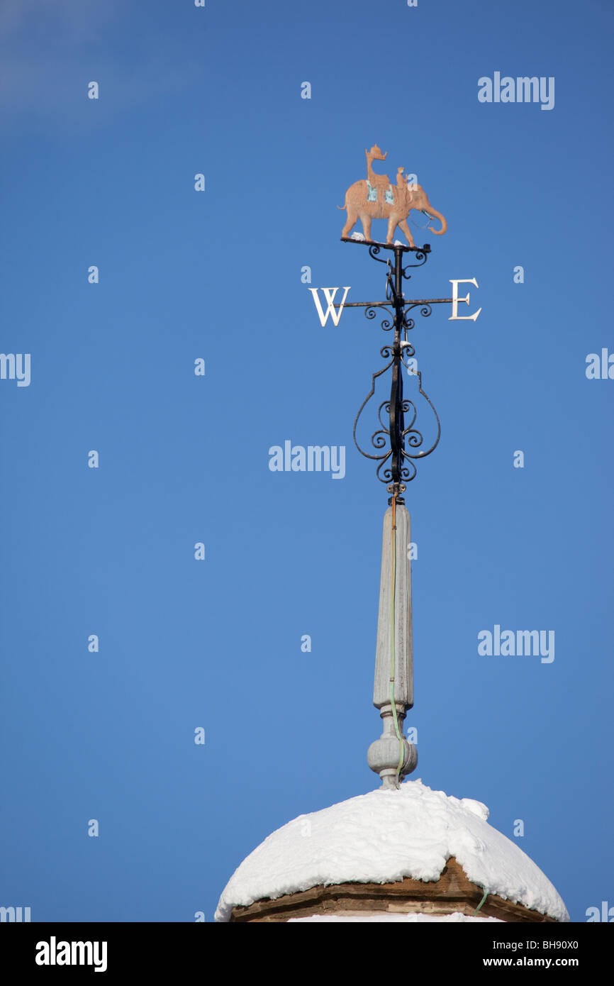 Weather Vain on top of The Indian Institute, The University of Oxford Stock Photo