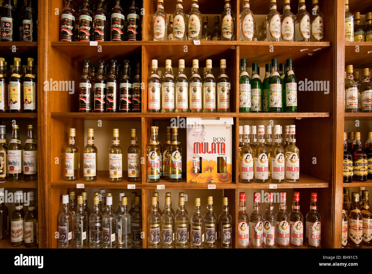 Cuban Rum, Camagueey, Caribbean Sea, Cuba Stock Photo
