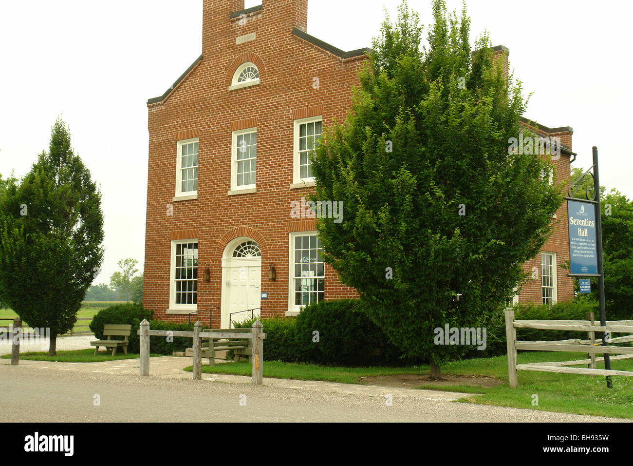 AJD65217, Nauvoo, IL, Illinois, Historic Nauvoo, Seventies Hall Stock