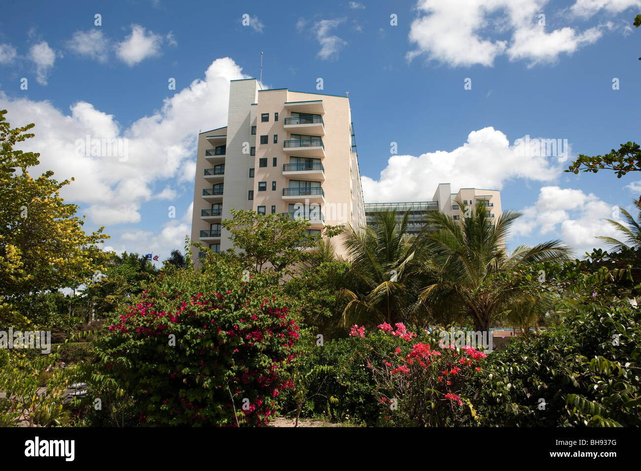The Hilton Hotel on the outskirts of Bridgetown on the Caribbean island of Barbados Stock Photo