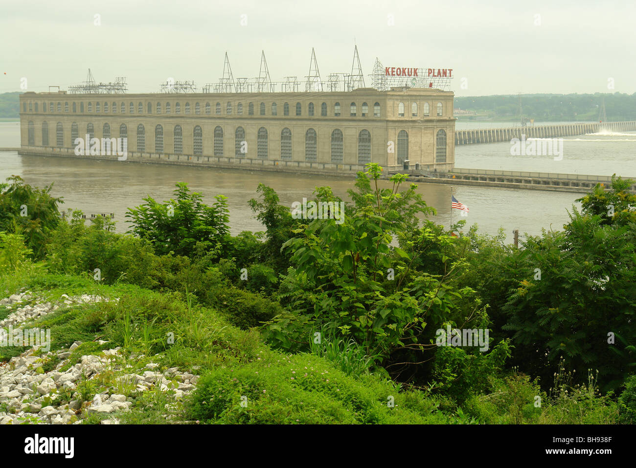 AJD65226, Keokuk, IA, Iowa, Keokuk Plant, Dam & Powerhouse, Mississippi