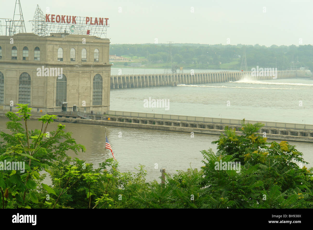 AJD65227, Keokuk, IA, Iowa, Keokuk Plant, Dam & Powerhouse, Mississippi