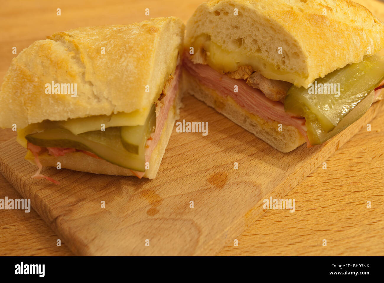 Traditional Cuban sandwich Stock Photo Alamy