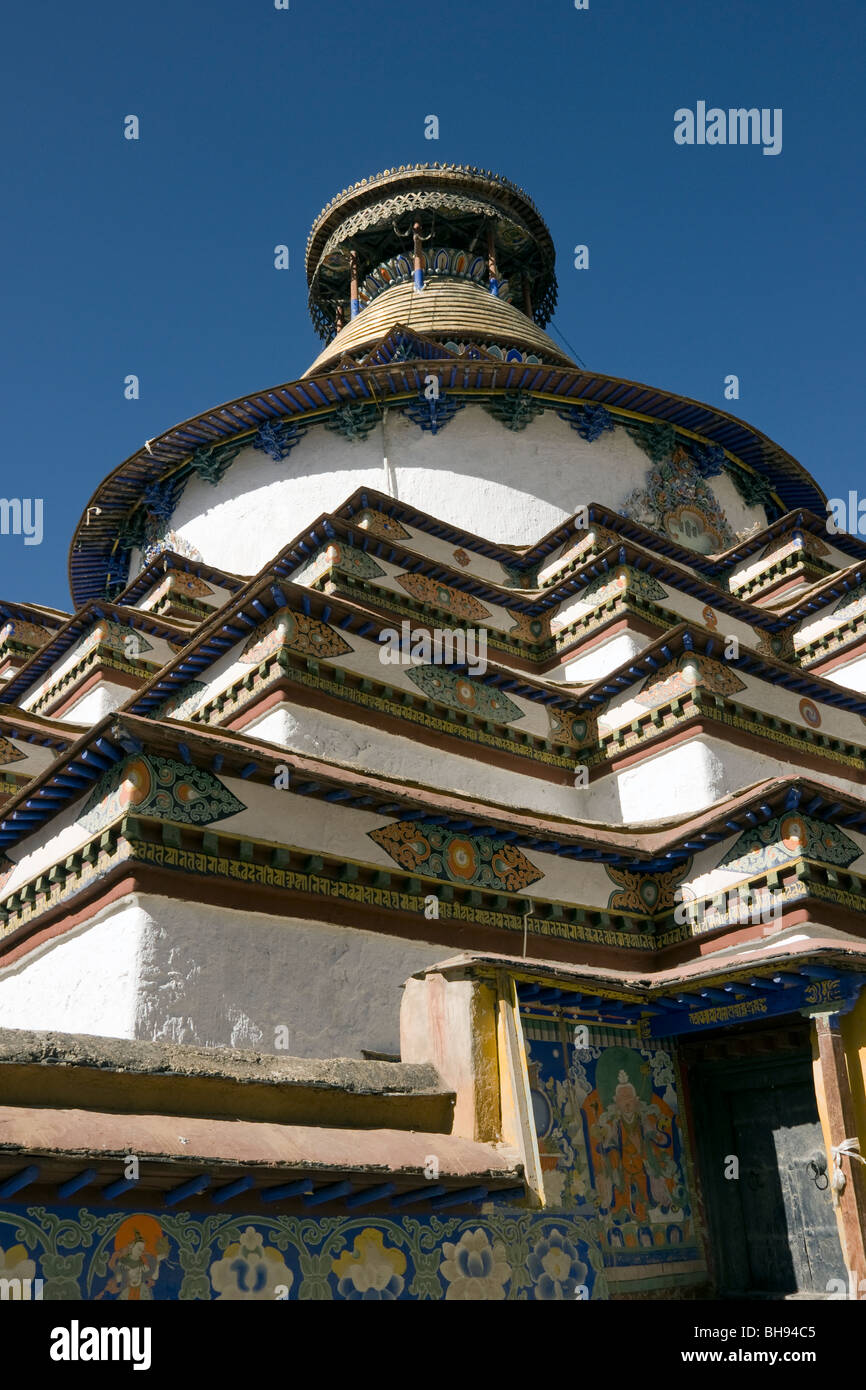 view of the stupa at the gyantse kumbum tibet Stock Photo