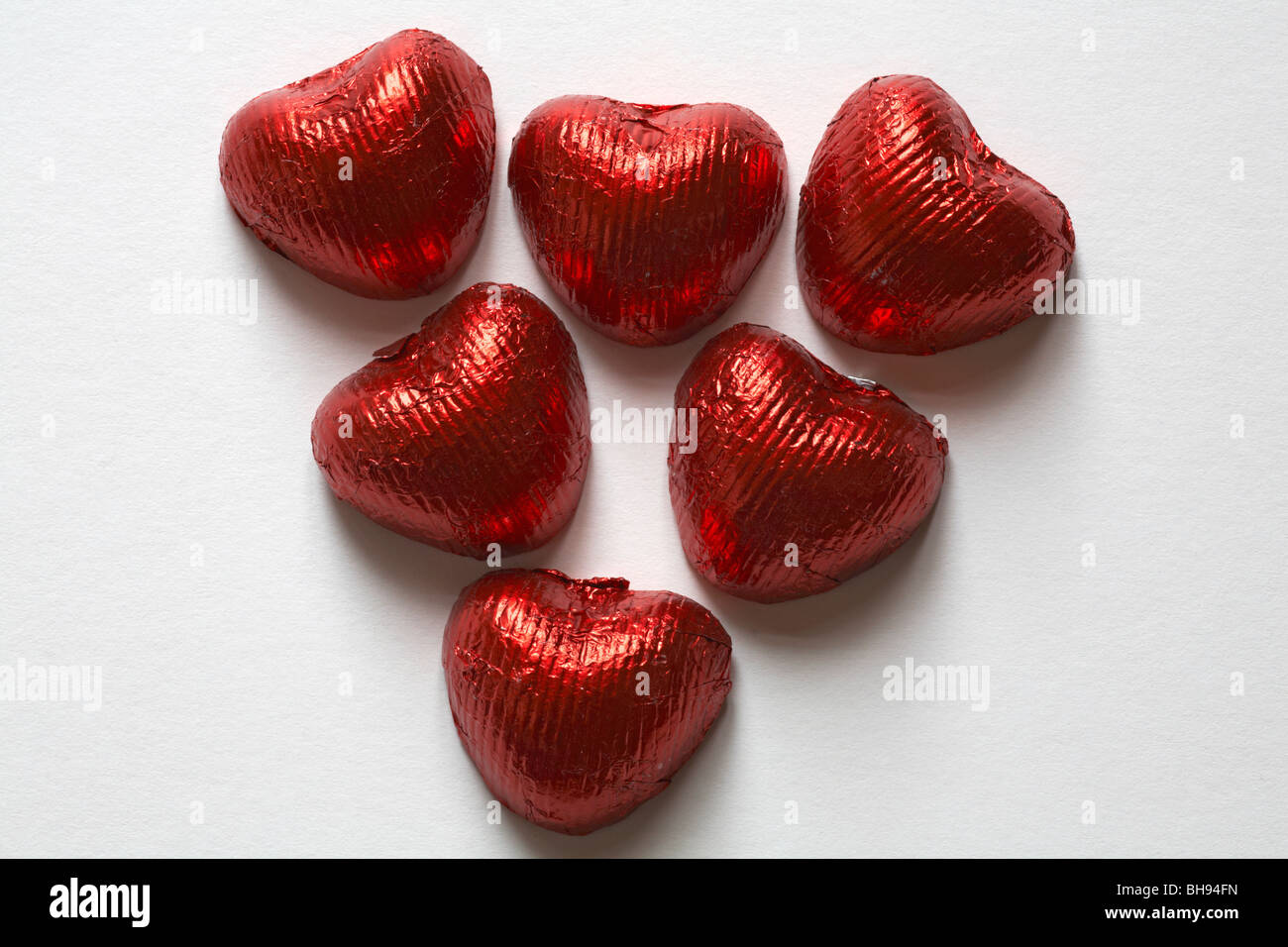 Chocolate Love Hearts Foil Wrapped 