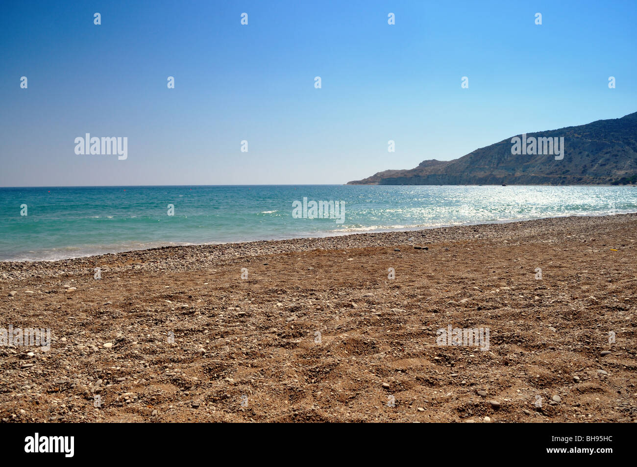 Pissouri beach Stock Photo