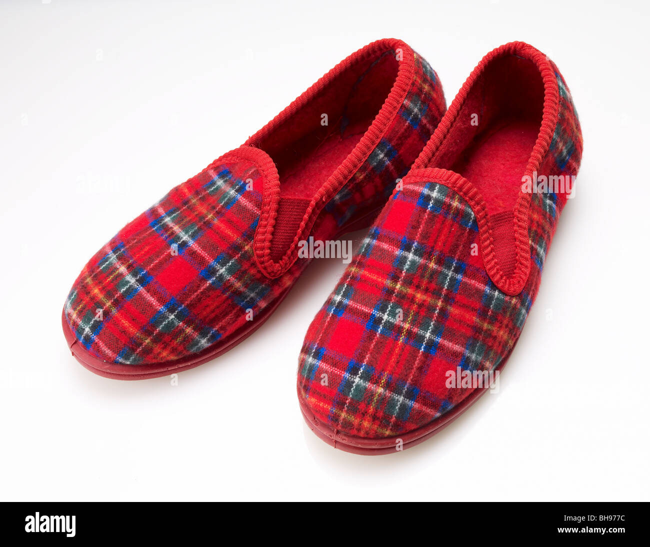 tartan slippers