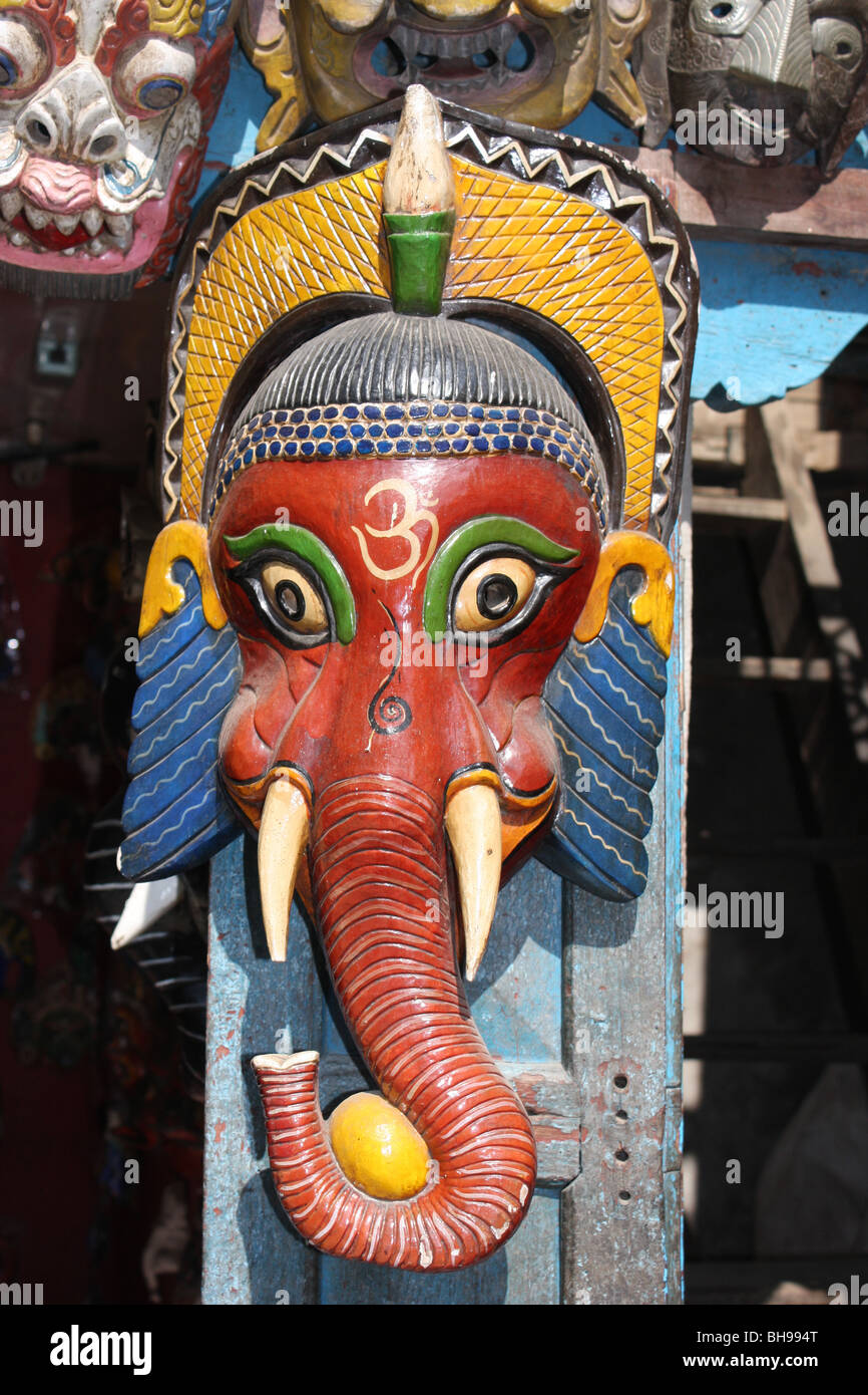 Nepal elephant mask durbar square kathmandu nepal Stock Photo Alamy