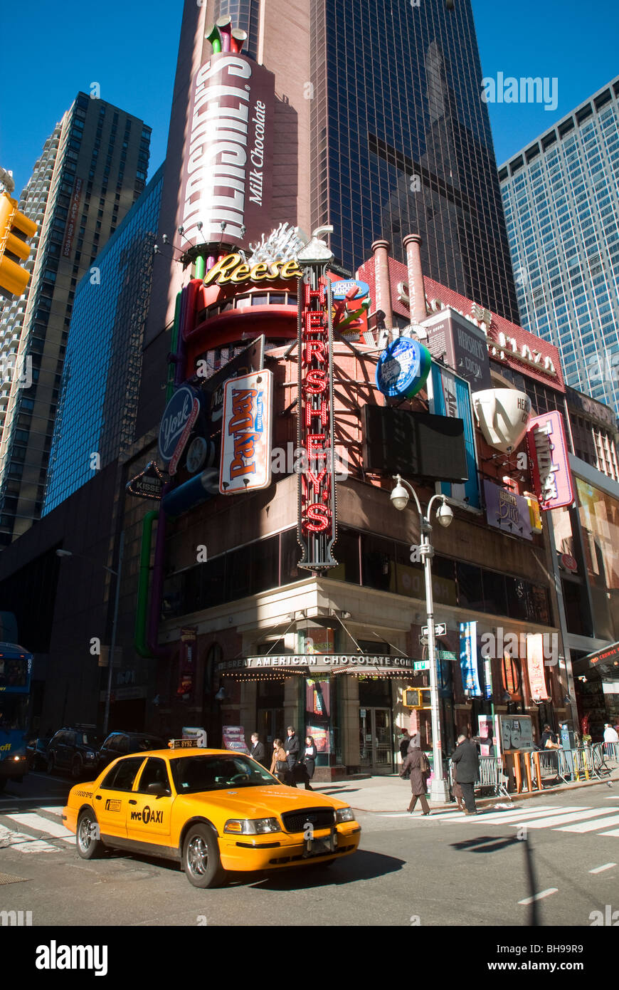 The Hershey's Candy retail store in Times Square in New York Stock