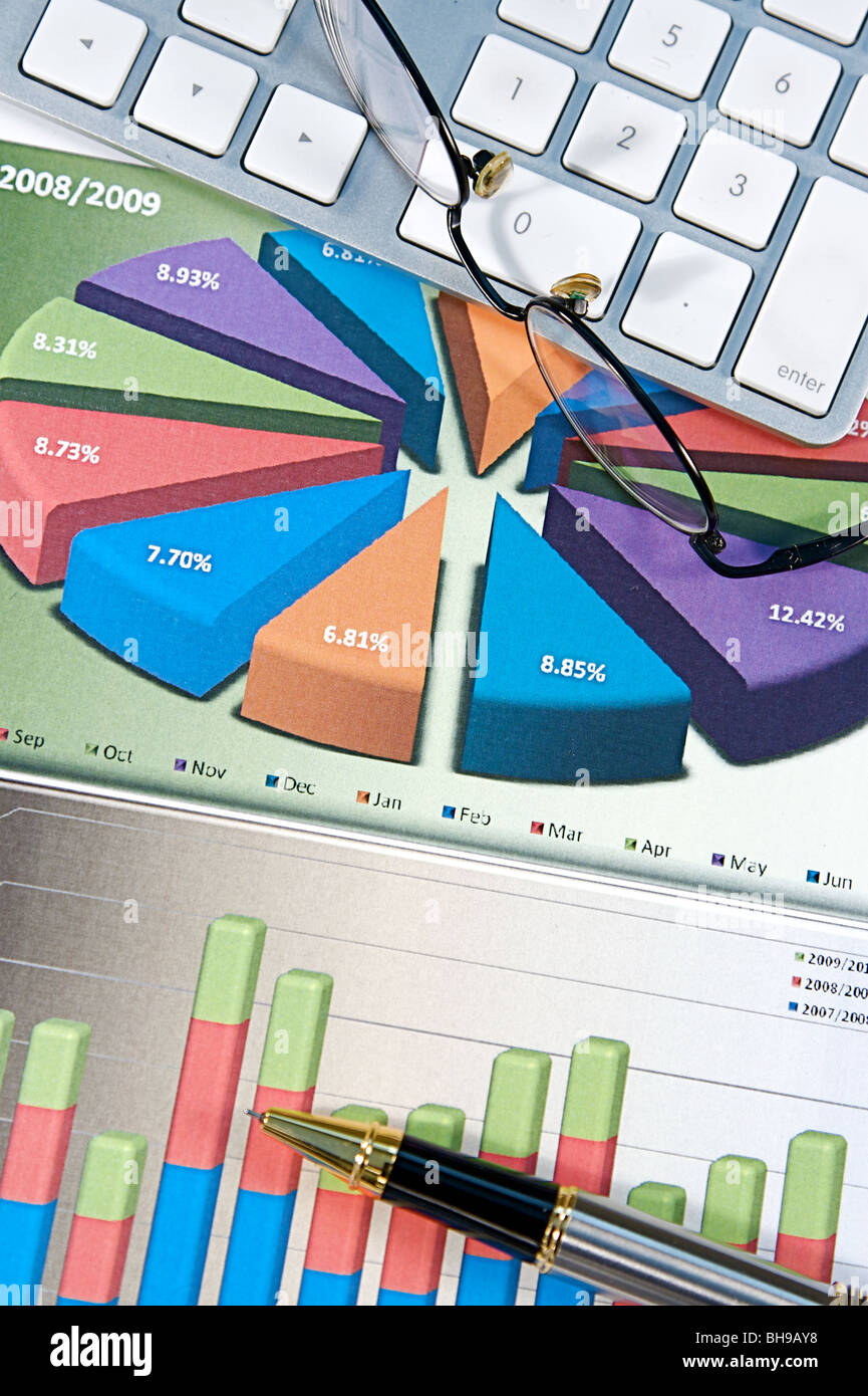 Business charts and graphs for strategic success Stock Photo - Alamy