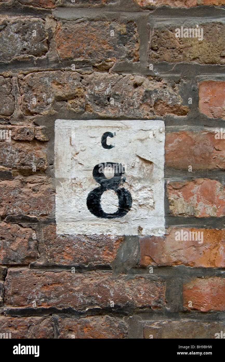 Number 8, house number Stock Photo