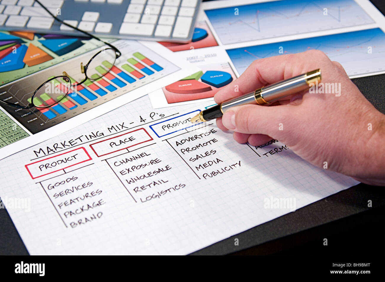 Business charts and graphs for strategic success Stock Photo - Alamy