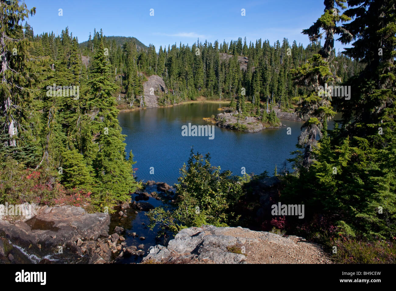 Lake Beautiful at the Forbidden Plateau Strathcona Park Vancouver