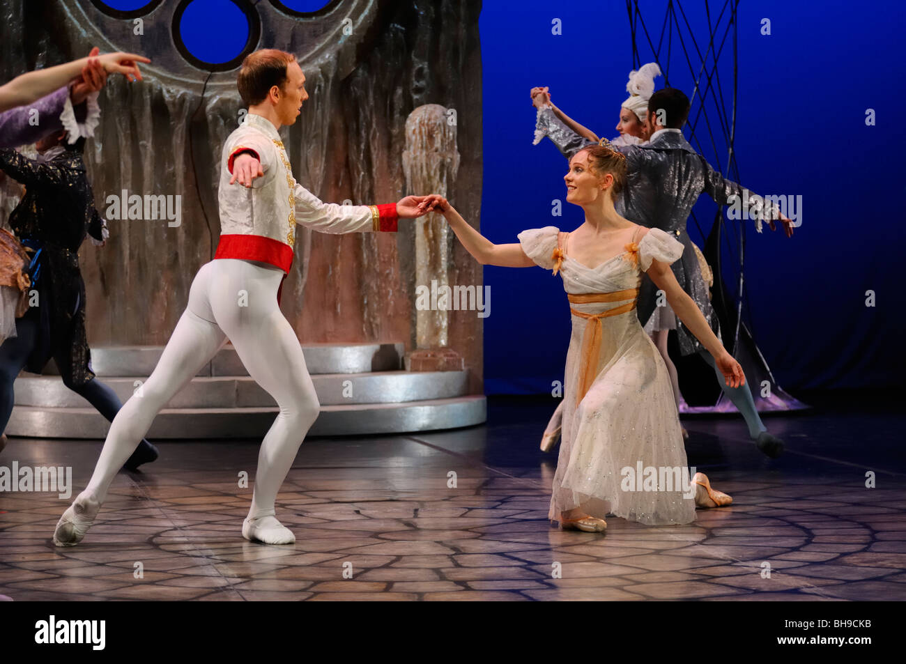 Cinderella and Prince Charming first Ballroom dance in Ballet