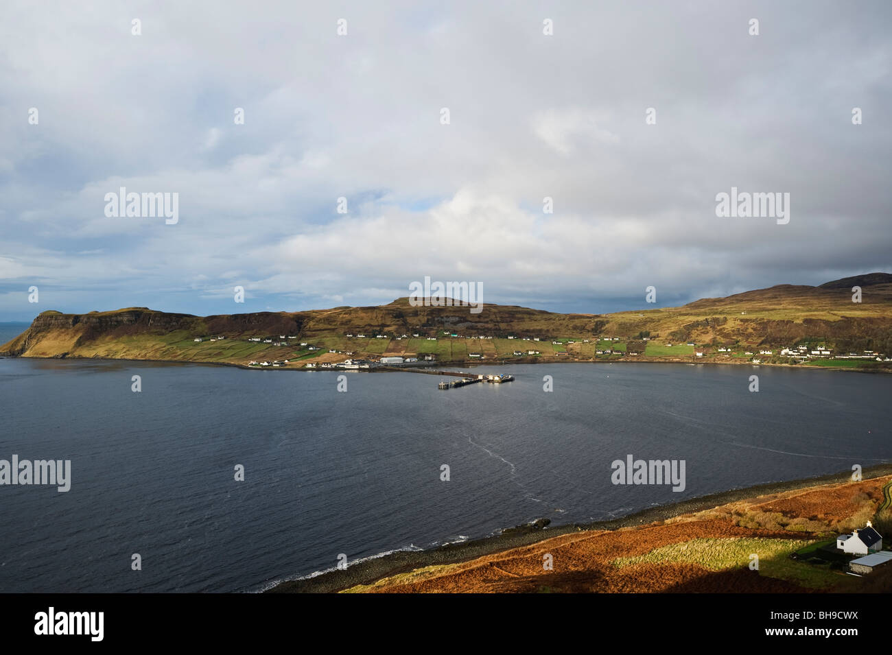 Ferry port of Uig, Isle of Skye, Scotland Stock Photo