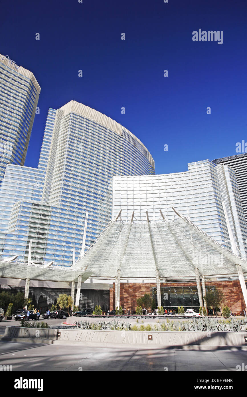Aria Resort & Casino, CityCenter complex, Las Vegas, USA Stock Photo