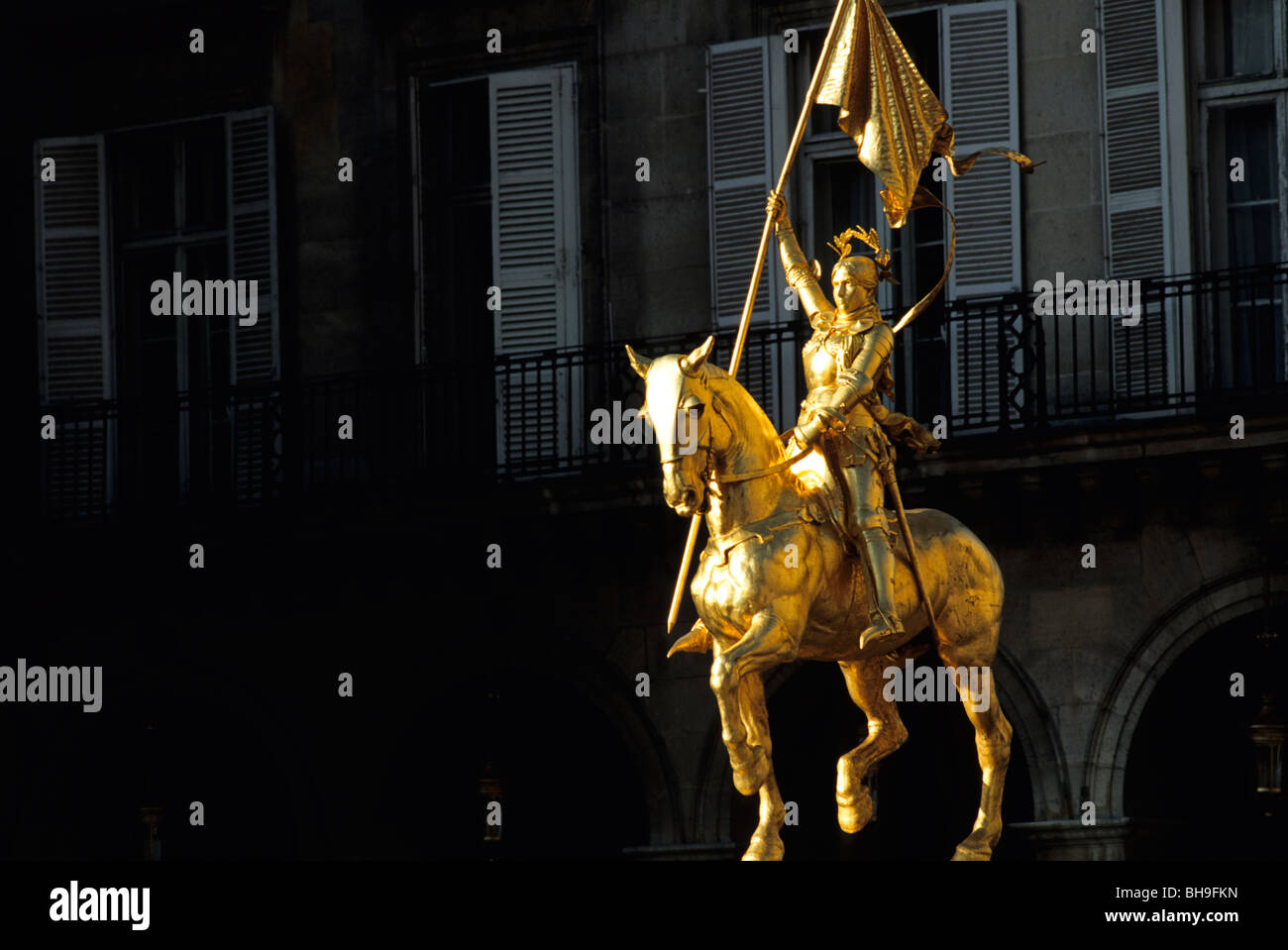 Statue of Joan of Arc; Place des Pyramides; Paris; France Stock Photo
