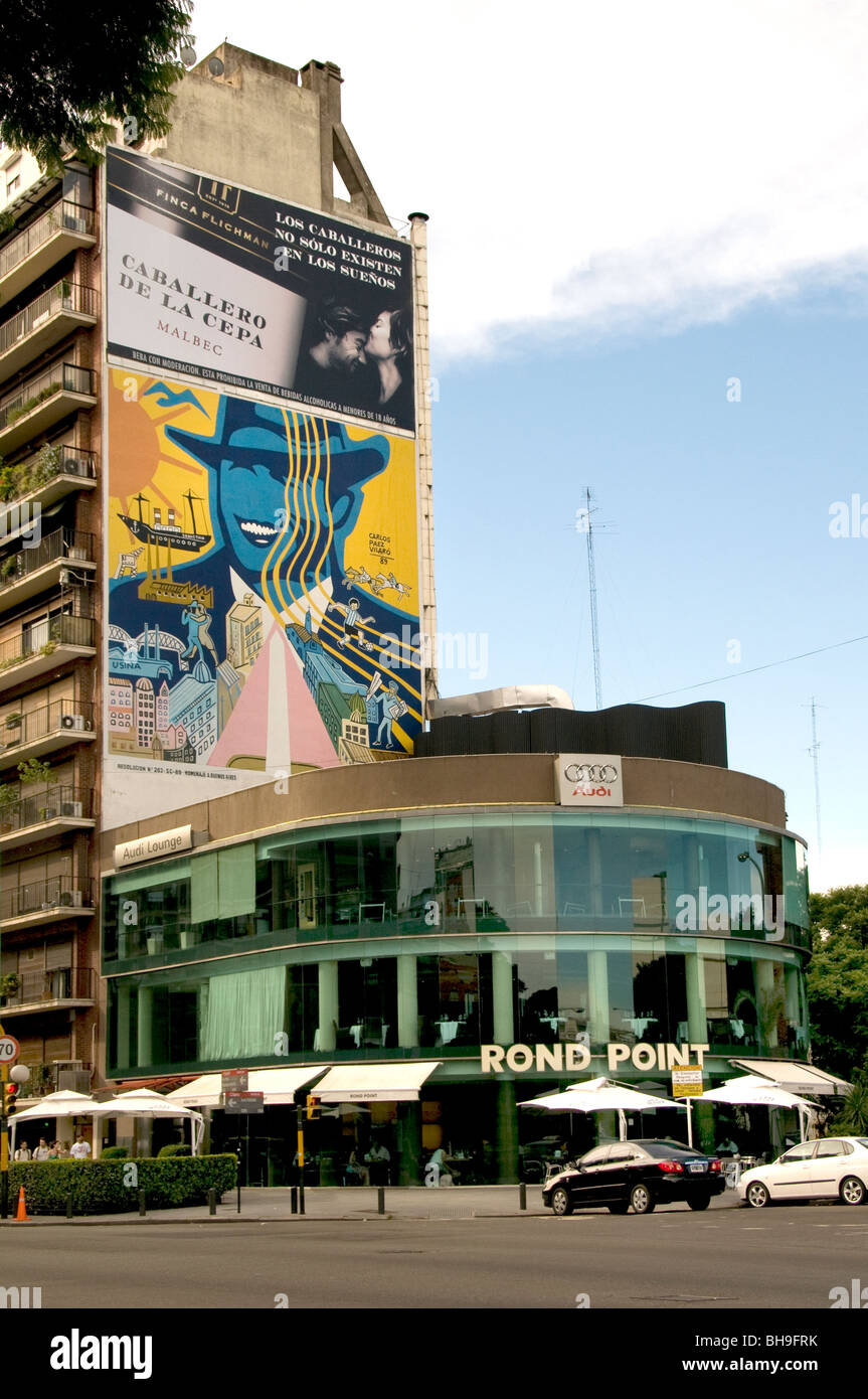 Rond Point Restaurant Buenos Aires Argentina Town City Stock Photo