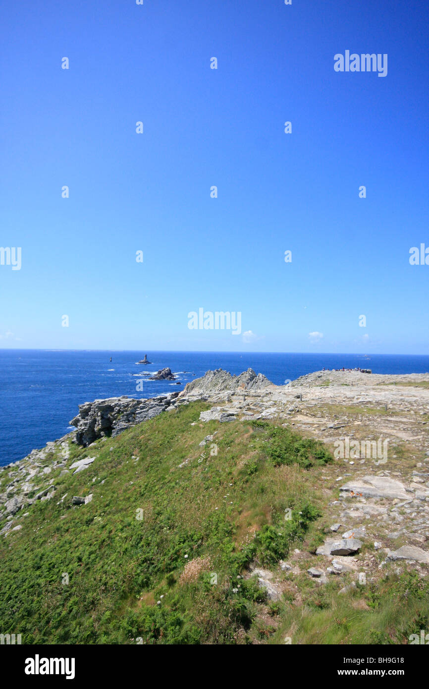 The French tourist landmark of Pointe du Raz, Brittany Stock Photo Alamy
