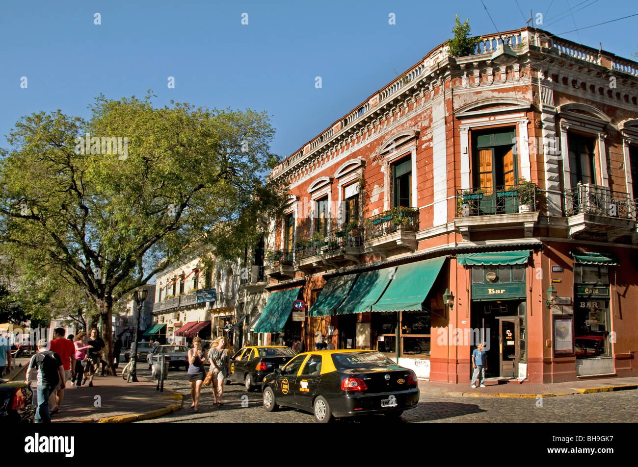 Buenos Aires Argentina San Telmo  Bar cafe pub Market Stock Photo