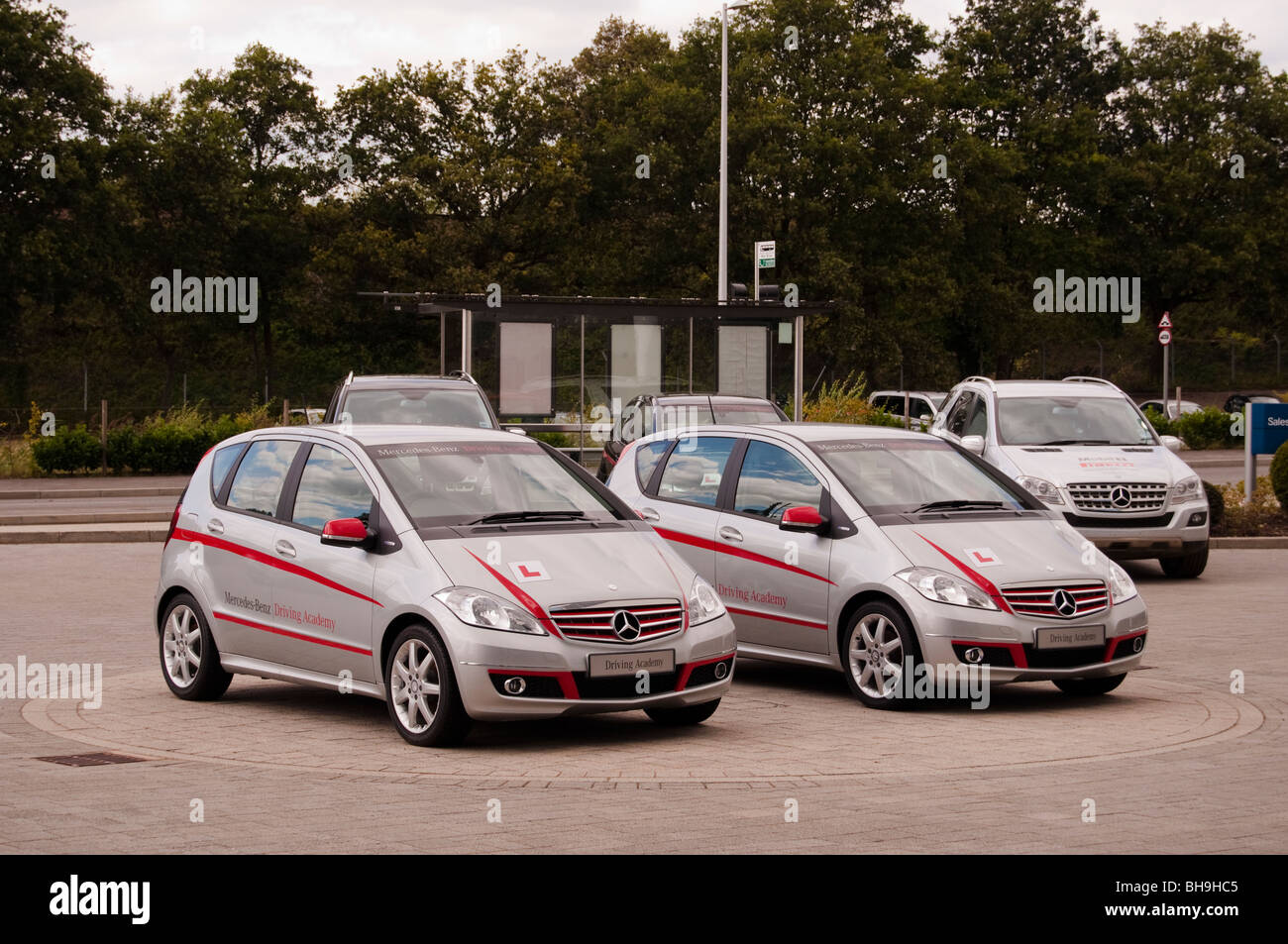Mercedes Benz A Class Learner Driver Cars Stock Photo