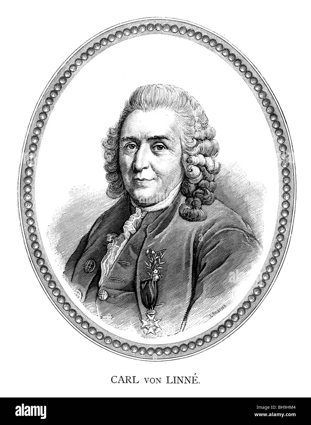 Carl Linnaeus was a Swedish botanist, physician, and zoologist Stock Photo