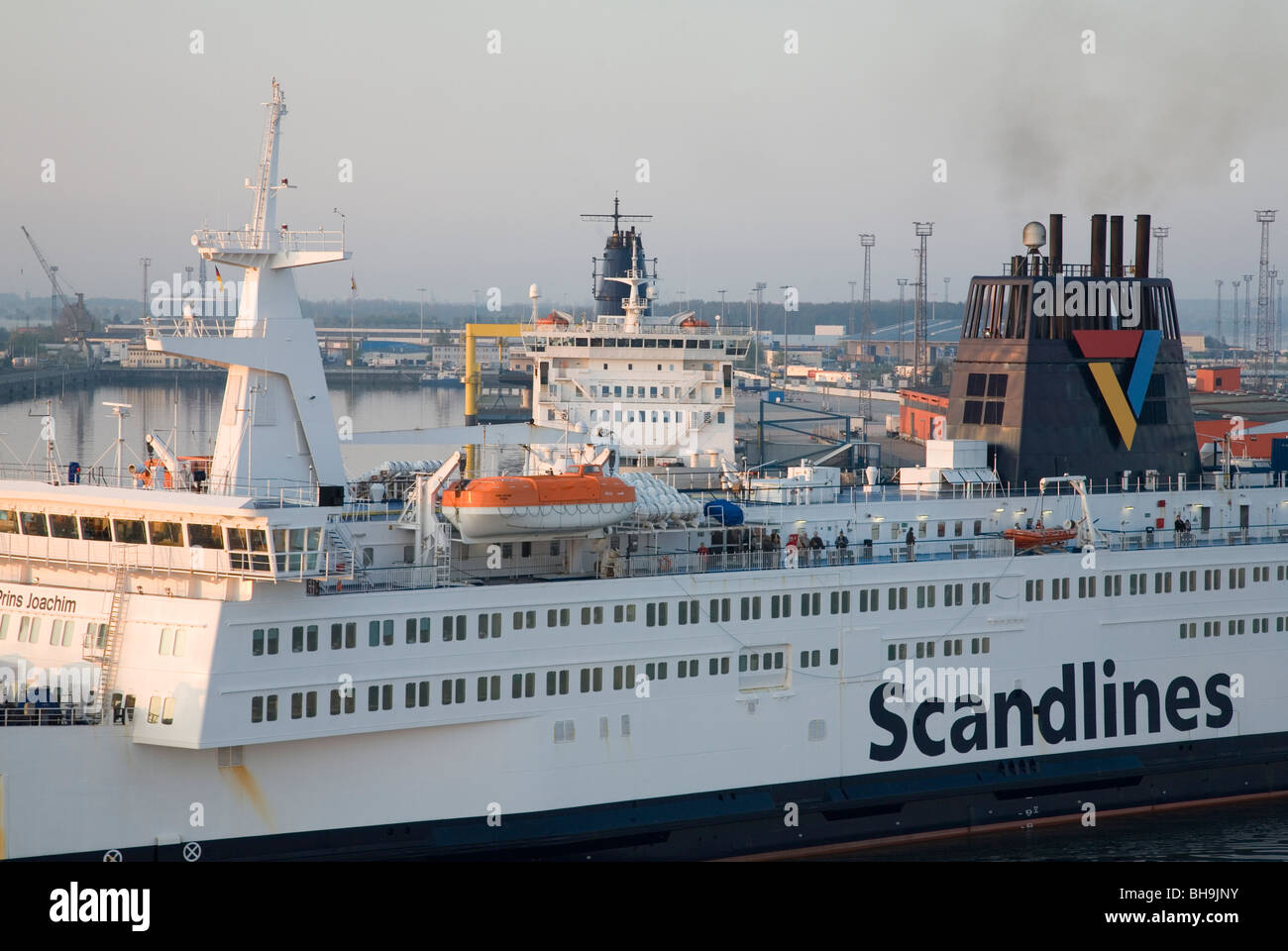 Scandlines ferries at Rostock Stock Photo Alamy