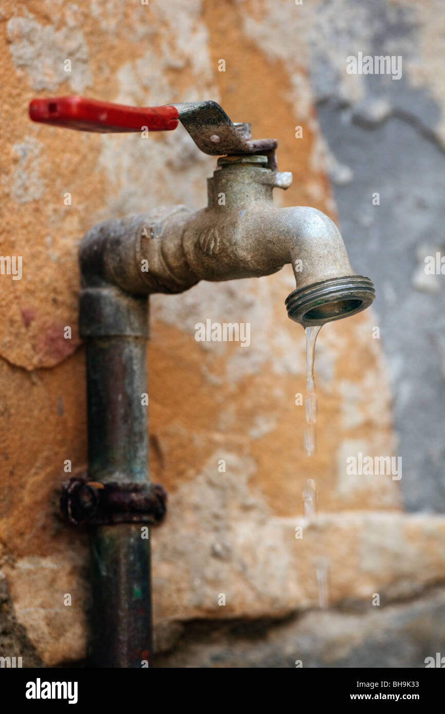 Water dripping from tap Stock Photo Alamy
