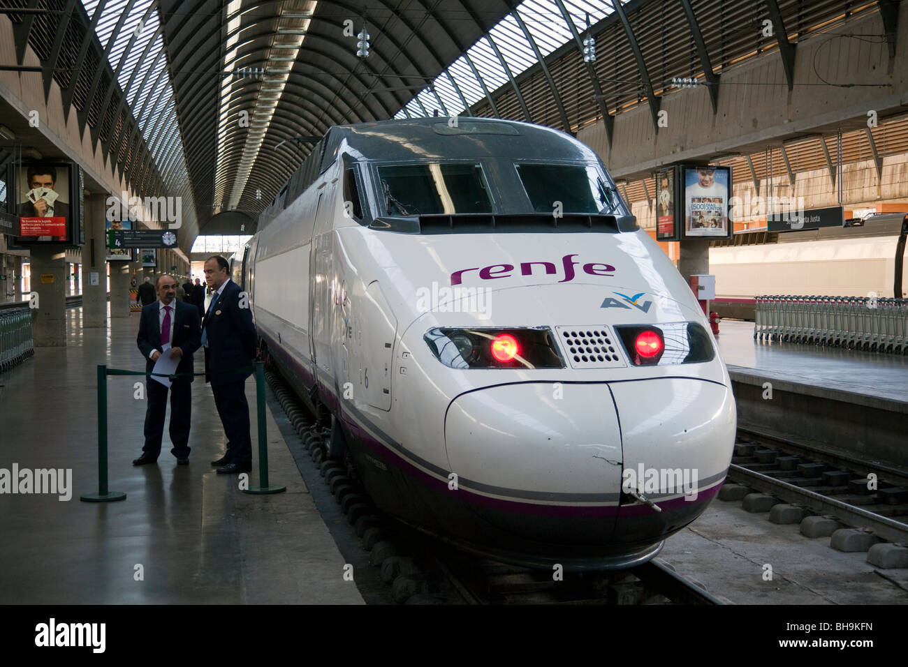 RENFE high speed train, Seville Station, Seville Spain Stock Photo