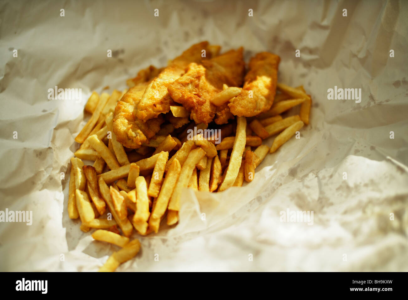 fish and chips Stock Photo