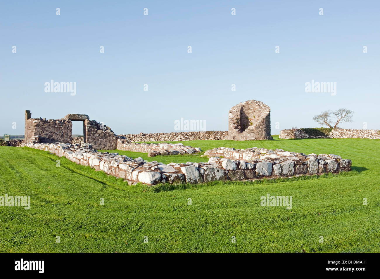 Nendrum Monastic Site near Strangford Lough Co Down Stock Photo