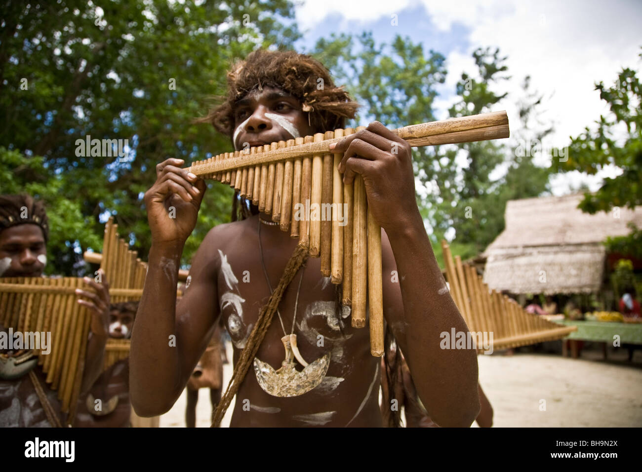 Roderick Bay's pipe band is the pride of Nggela Island Nggela Solomon