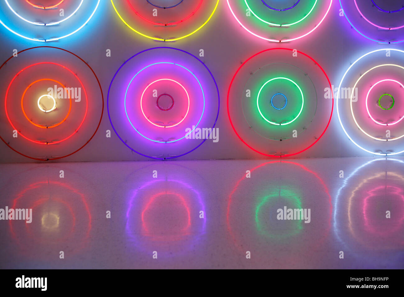 Neon wall art Stock Photo Alamy