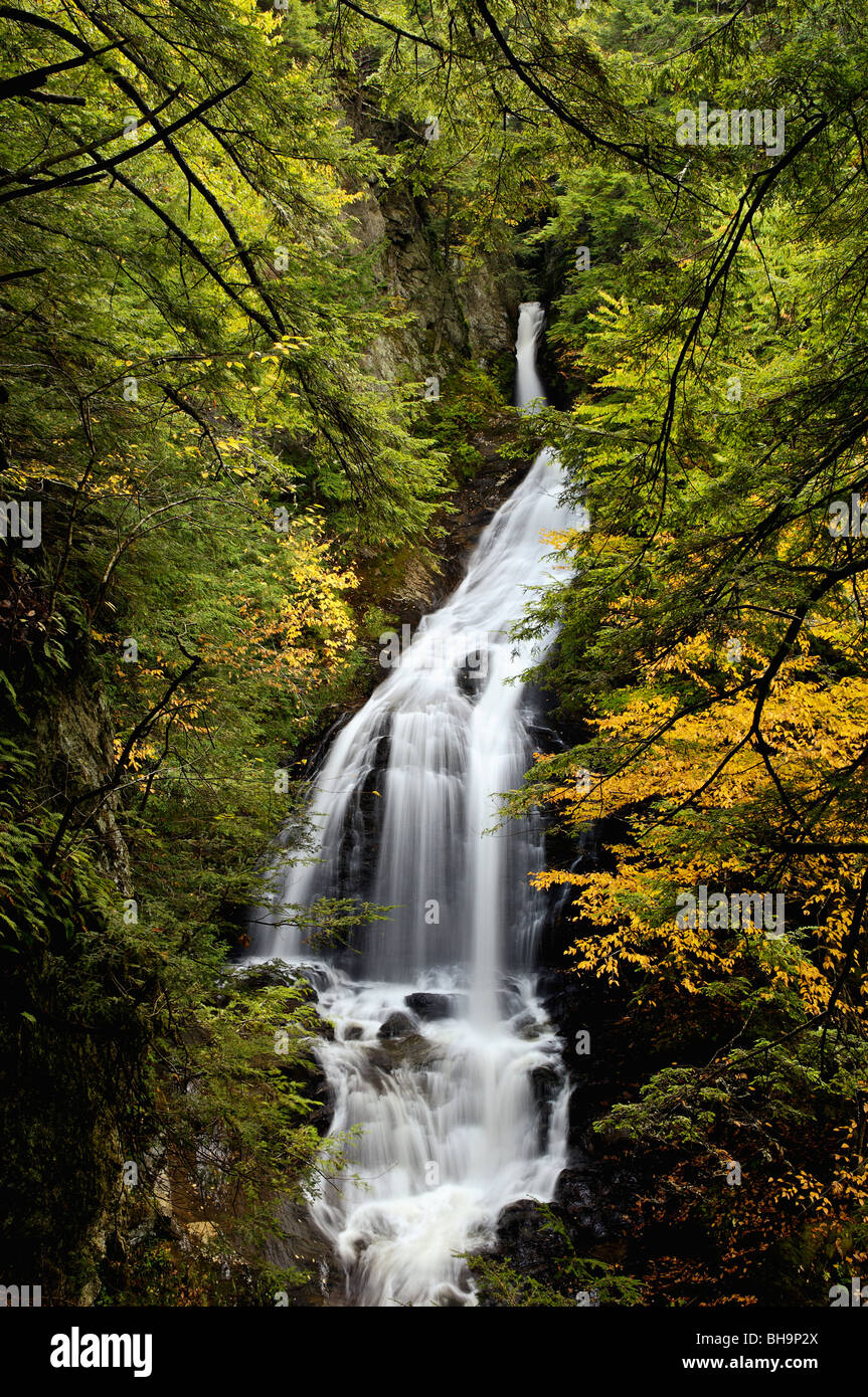 Moss Glen Falls in Lamoille County, Vermont Stock Photo